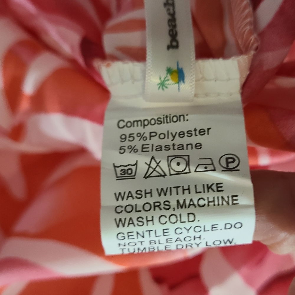 BeachSissi Smocked On or Off The Shoulder Midi Dress in Pink Swirl Sz S NWT - Picture 13 of 15